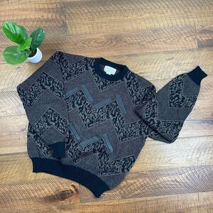 VINTAGE grandpa oversized ugly sweater